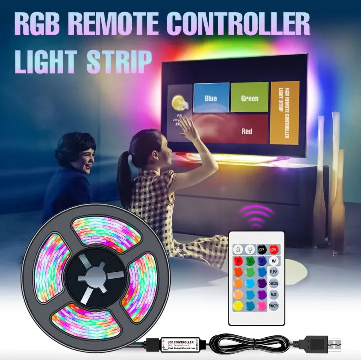 Smart RGB LED Strip Lights 5M - USB Color Changing Room Decor