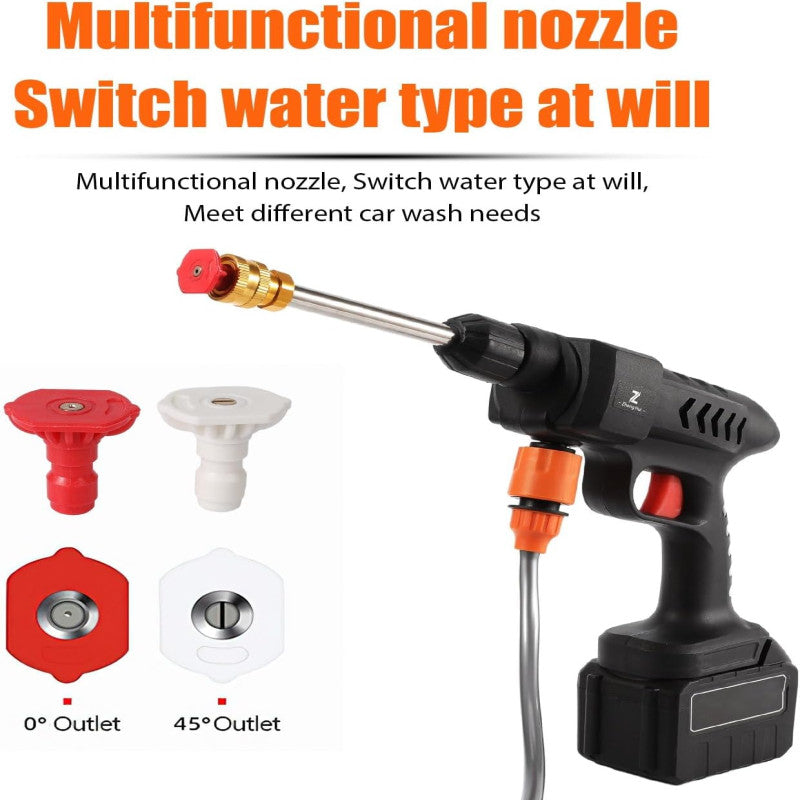 Wireless-High Pressure Wash Gun For Multi-Purpose Cleaning