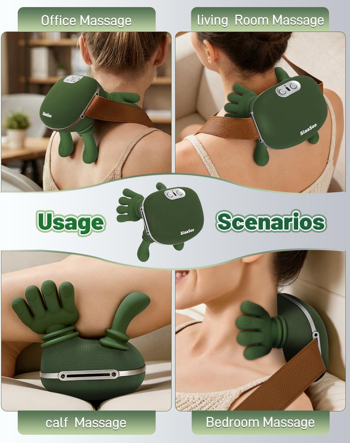 Premium Heated Shiatsu Neck & Back Massager