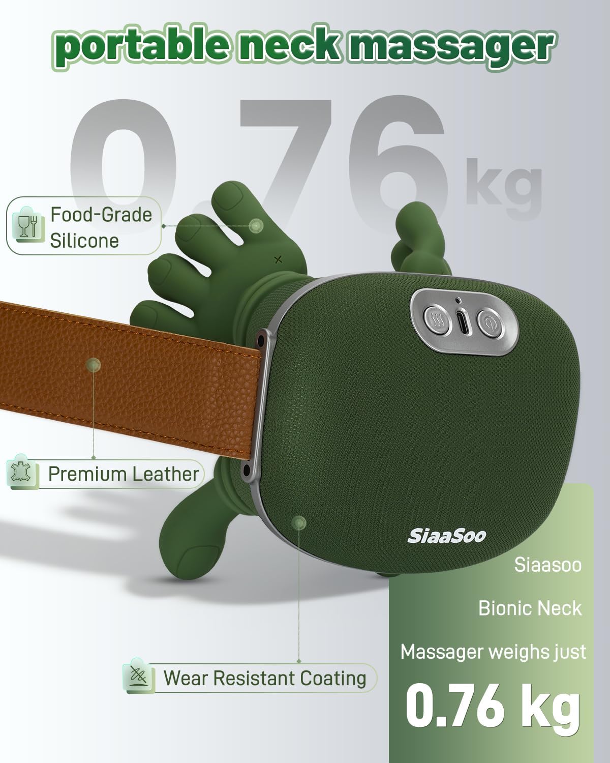 Premium Heated Shiatsu Neck & Back Massager