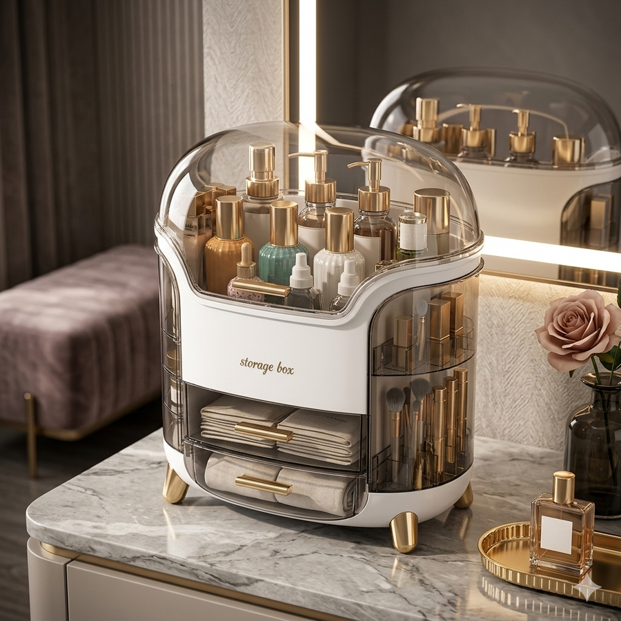 Cosmetic Organizer Stand for Makeup & Skincare Products – Pakistan